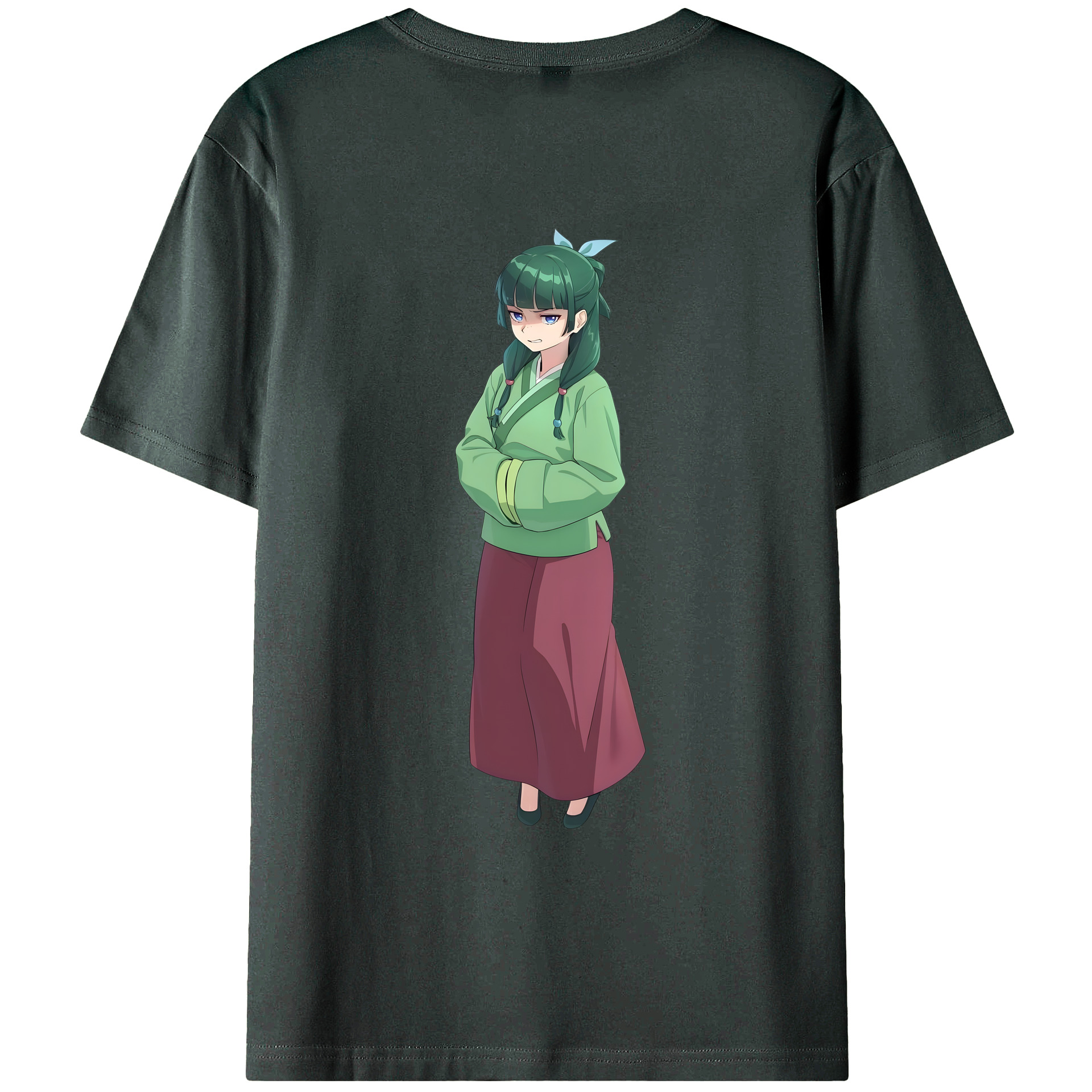 （画像用） 薬屋のひとりごと The Apothecary Diaries 綿100％ メンズ半袖Tシャツ（バックプリント） 通気性